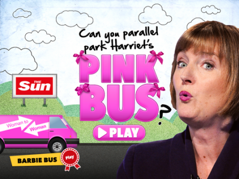 Park the pink Bus